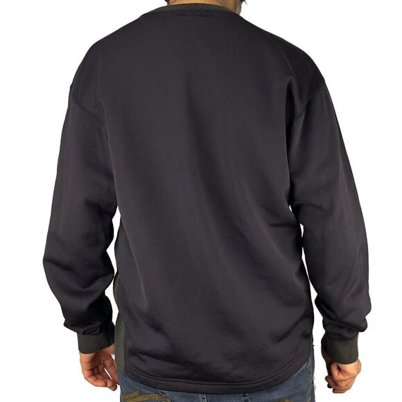 Kolor 2 Tone Cotton Blend Crew Neck Navy Blue & Gray Sweatshirt Sweater Size 3 - Picture 6 of 12